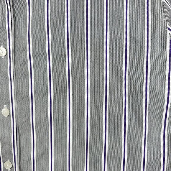 Foxcroft Shirt Womens Size 16 Wrinkle Free Long Sleeve Abstract Travel Friendly - Picture 5 of 11